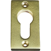 Jolie cilinderrozet rechthoek 57,5 x 32 mm antiek goud