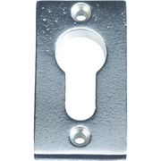 Jolie cilinderrozet rechthoek 57,5 x 32 mm oud zilver