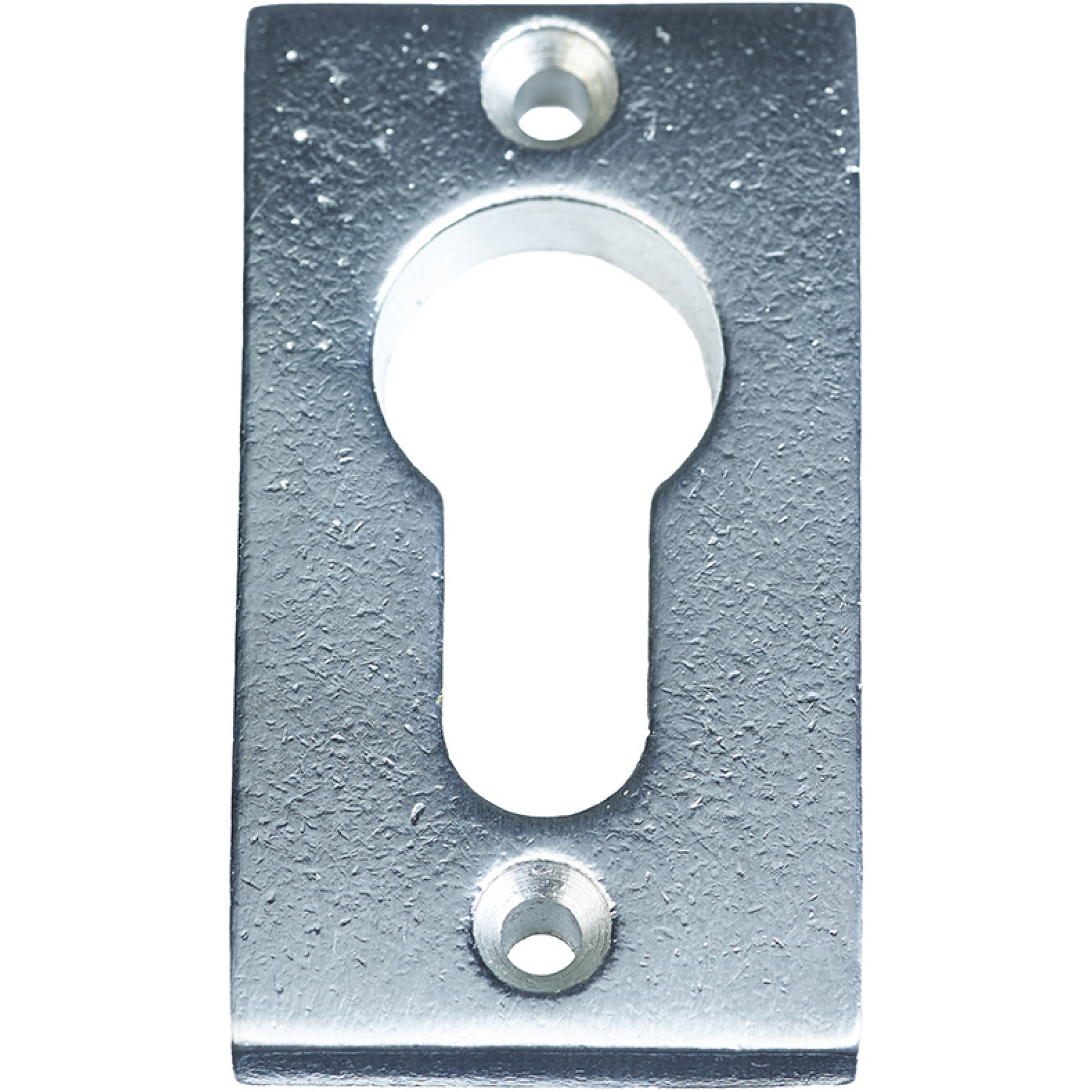 Jolie cilinderrozet rechthoek 57,5 x 32 mm oud zilver