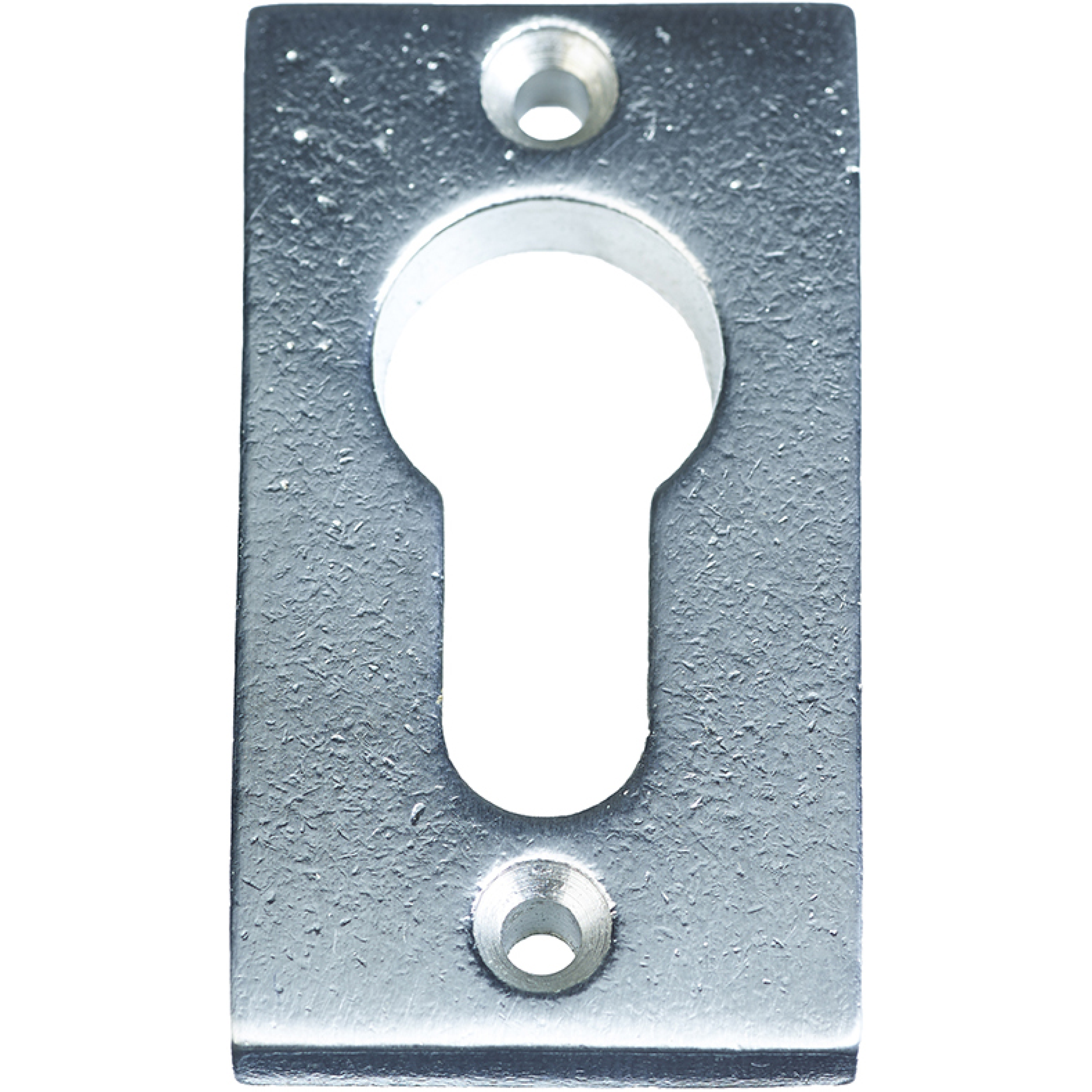Jolie cilinderrozet rechthoek 57,5 x 32 mm oud zilver