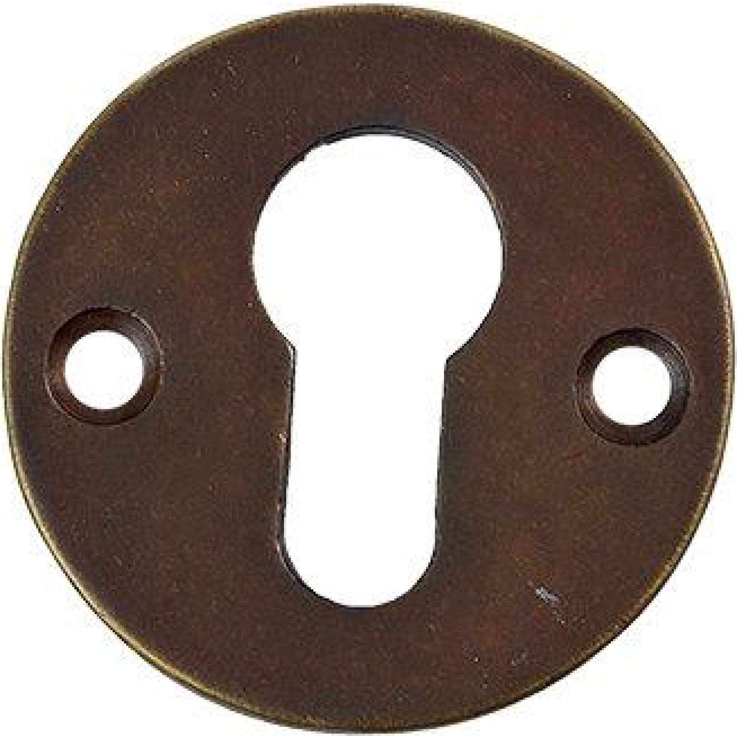 Jolie cilinderrozet rond 52 mm antiek brons