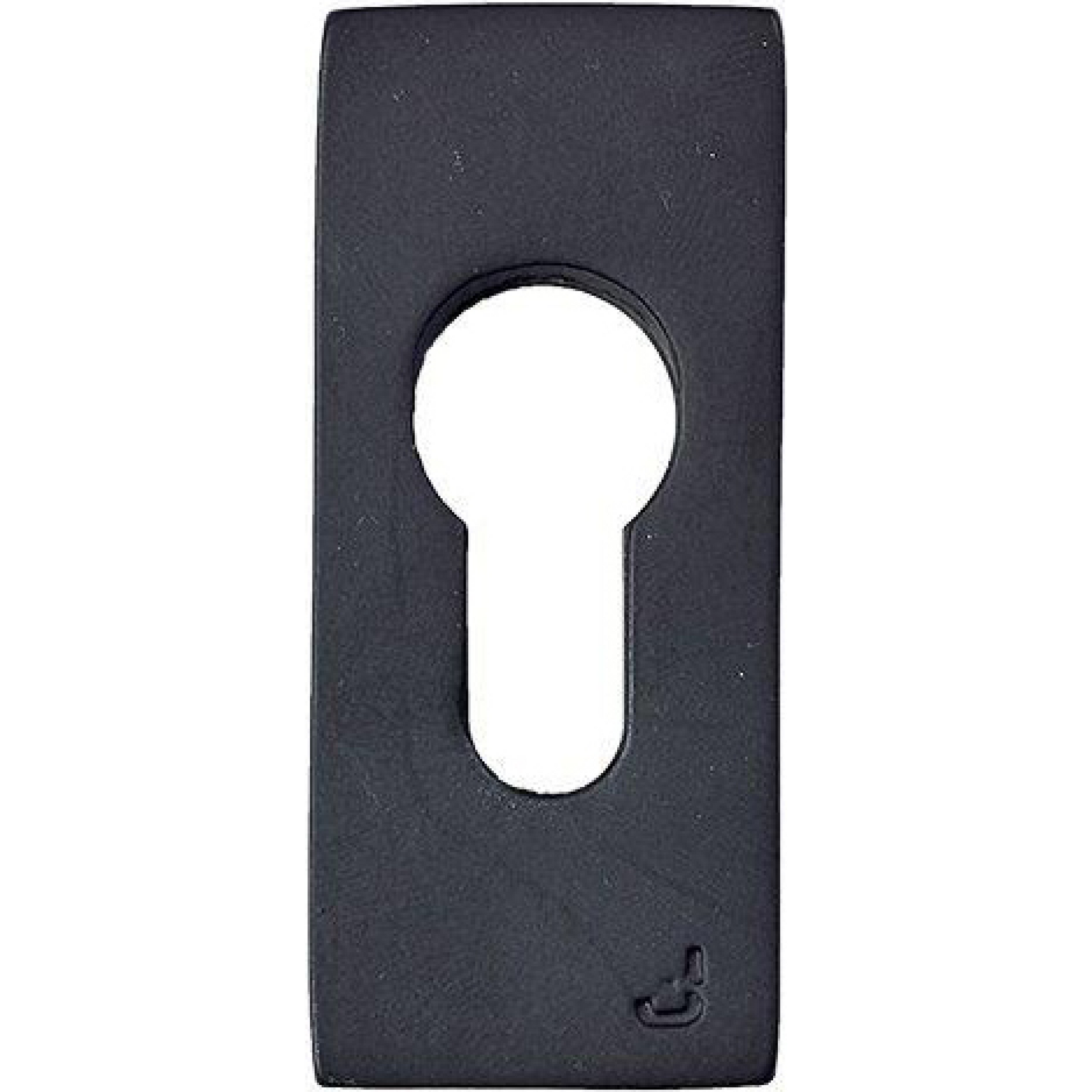 jolie | veiligheidscilinderrozet rechthoekig 70 x 30 mm | zwart