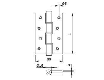 DX Justor Deurveerscharnier enkelwerkend 180/30 mm aluminium zilvergrijs - Deurbeslag-expert