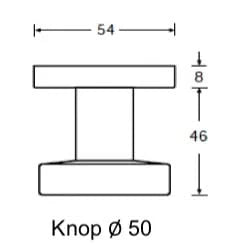 Knop Hafi 280 Draaibaar 7 
