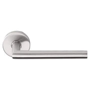 Formani | Deurkruk Geveerd LB2-16 op ronde rozet | EN1906 klasse 3 | mat roestvast staal