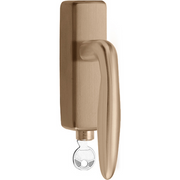 Formani LB18H-DKLOCK-O draaikiepgarnituur afsluitbaar PVD licht brons rechts/links draaiend