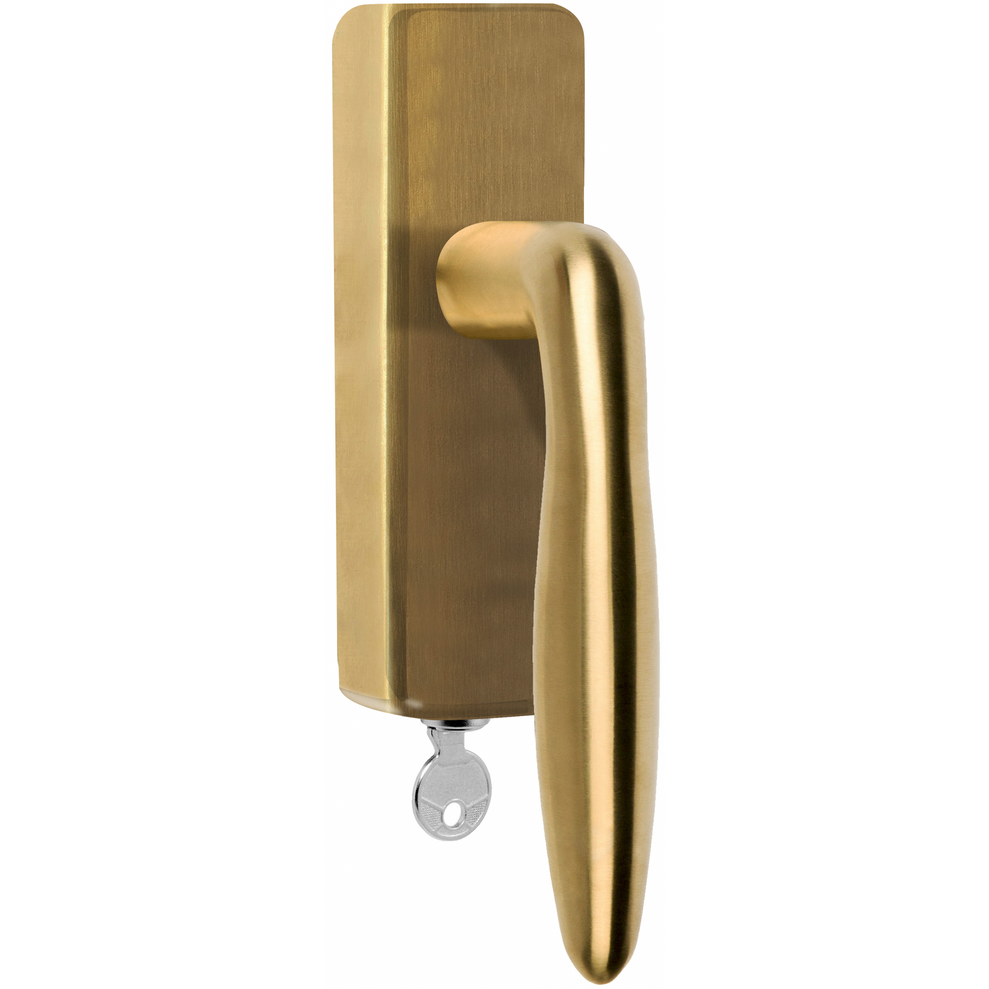 Formani LB18H-DKLOCK-O draaikiepgarnituur afsluitbaar PVD mat goud rechts/ linksdraaiend