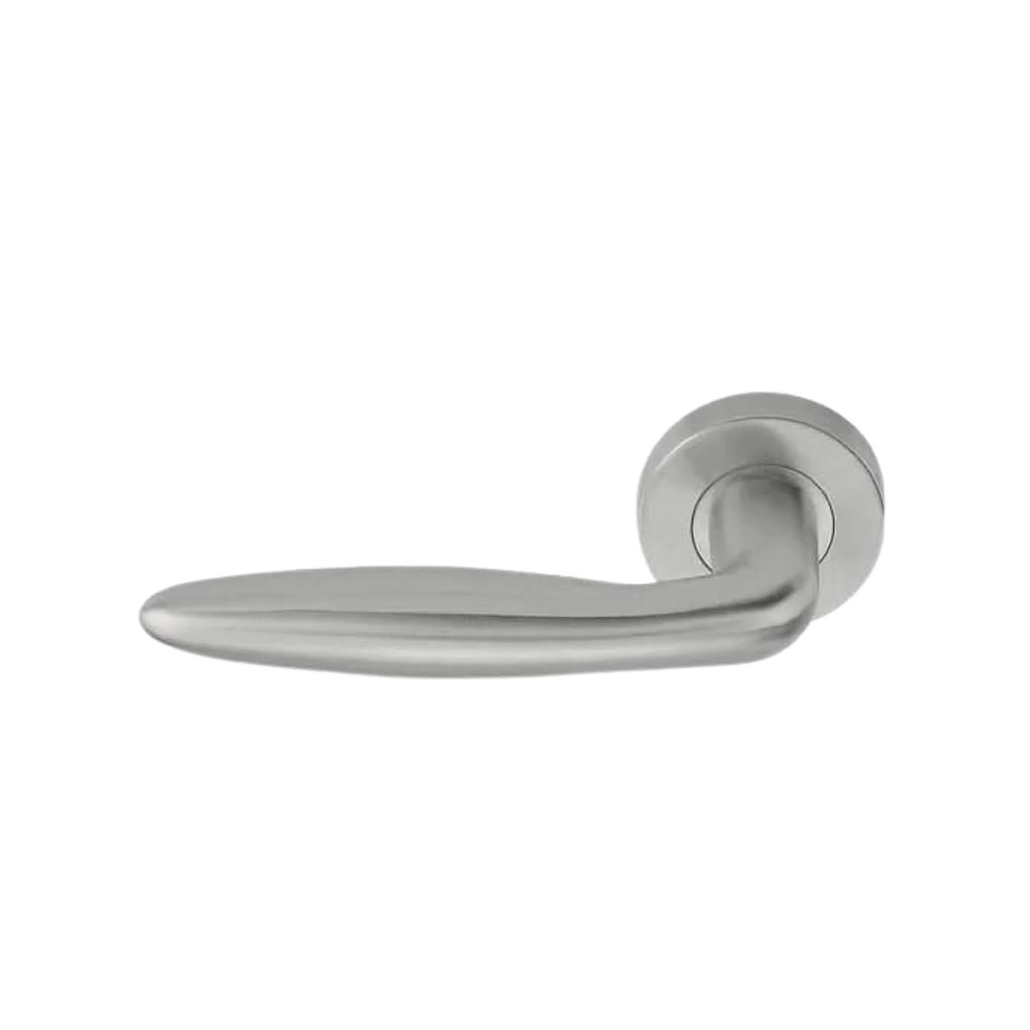 Gatdeel Formani | BASICS | LB18H | ronde rozet | Mat Zwart - Deurbeslag-expert
