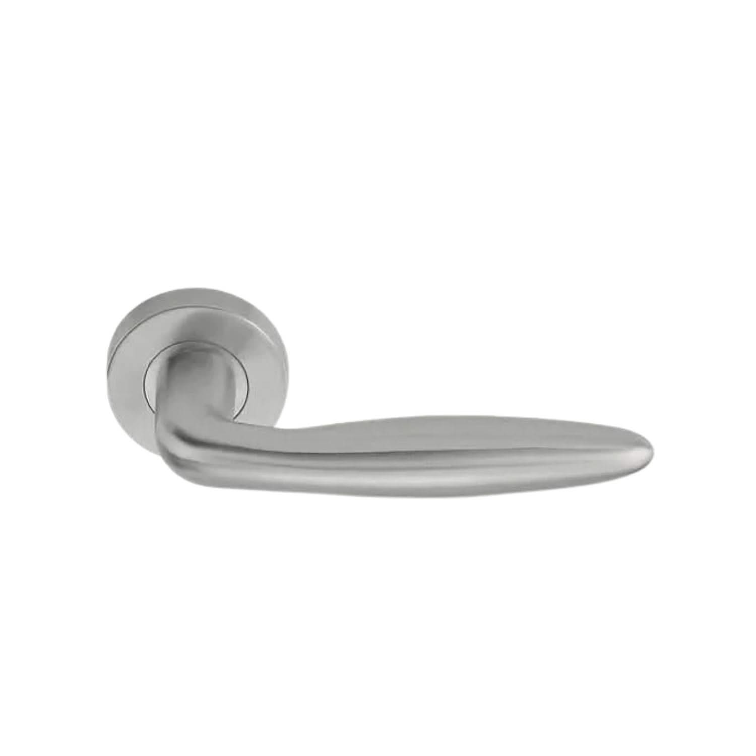 Gatdeel Formani | BASICS | LB18H | ronde rozet | Mat Zwart - Deurbeslag-expert
