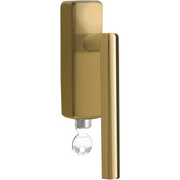 Formani LB2-DKLOCK-O draaikiepgarnituur afsluitbaar PVD mat goud rechts/ linksdraaiend