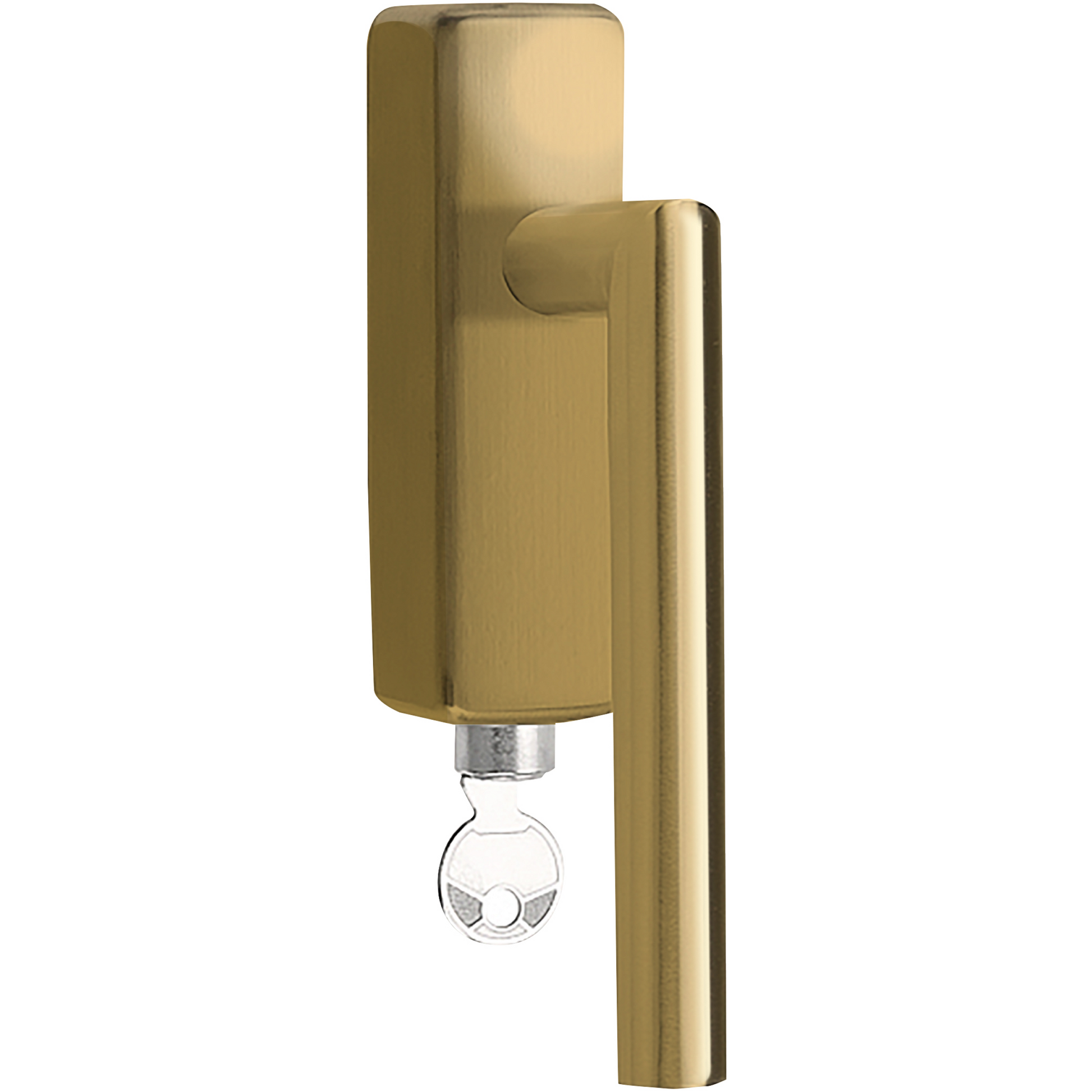 Formani LB2-DKLOCK-O draaikiepgarnituur afsluitbaar PVD mat goud rechts/ linksdraaiend