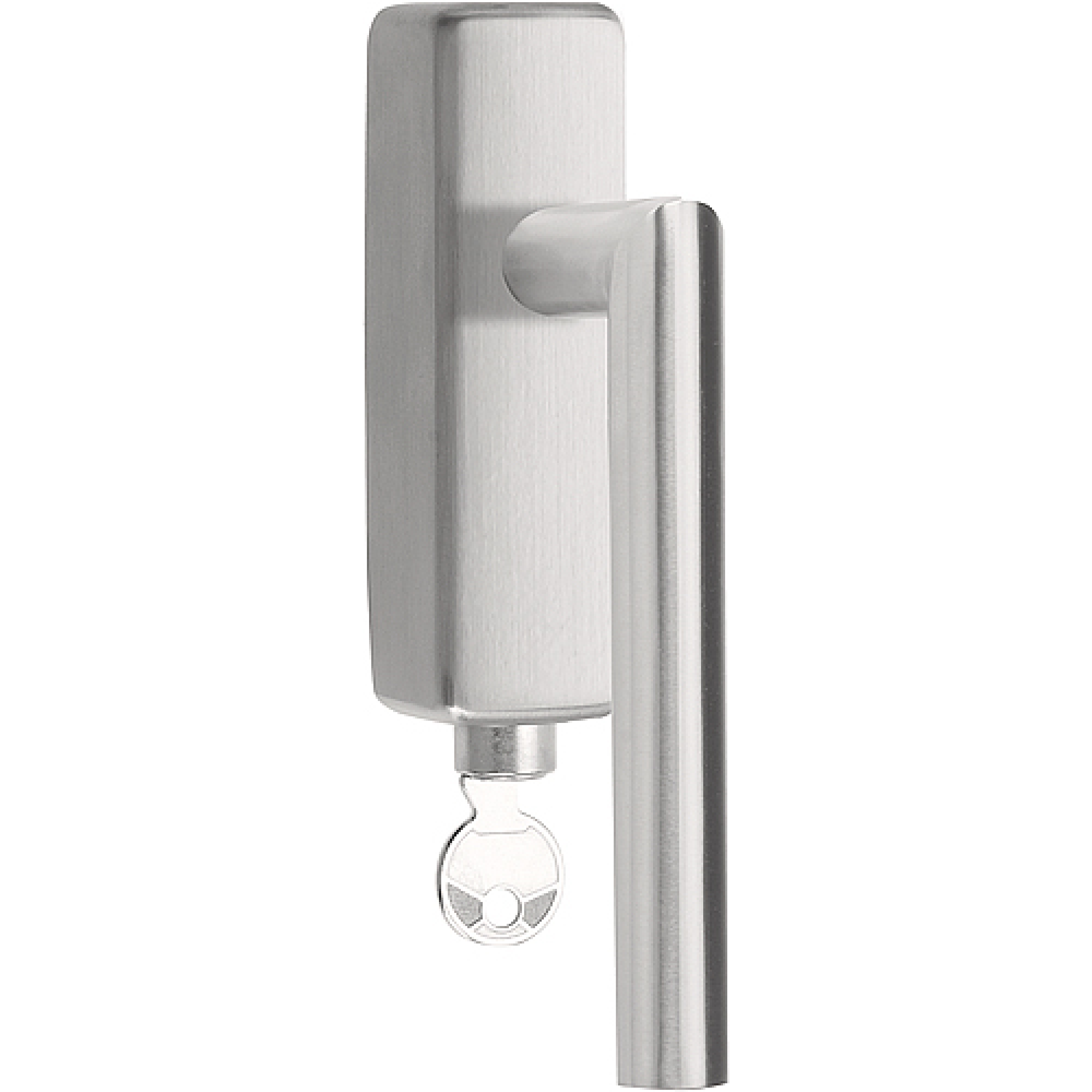 Formani LB2-DKLOCK-O draaikiepgarnituur afsluitbaar mat roestvast staal rechts/ links draaiend