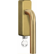 Formani LB3-DKLOCK-O draaikiepgarnituur afsluitbaar PVD mat goud rechts/ linksdraaiend
