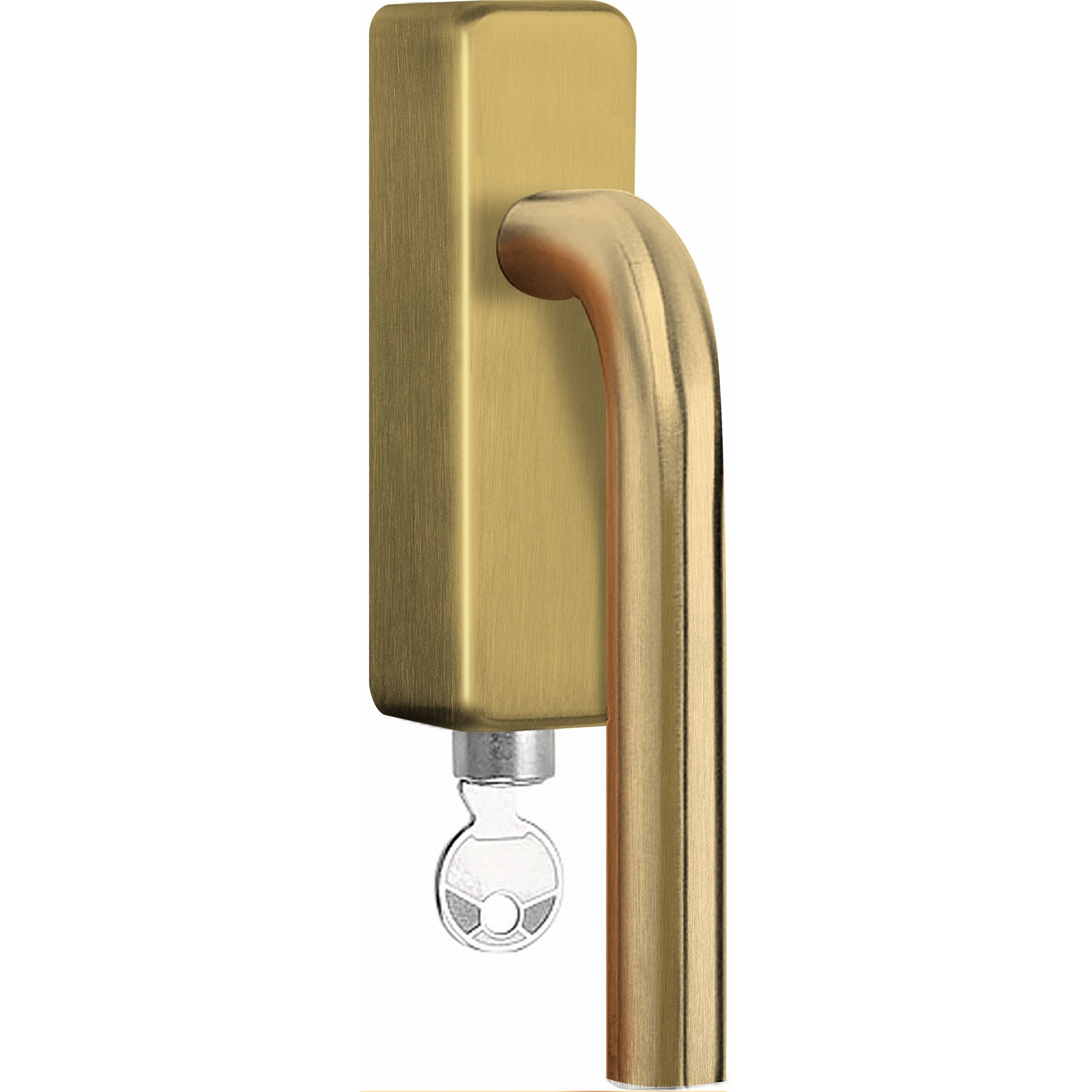 Formani LB3-DKLOCK-O draaikiepgarnituur afsluitbaar PVD mat goud rechts/ linksdraaiend