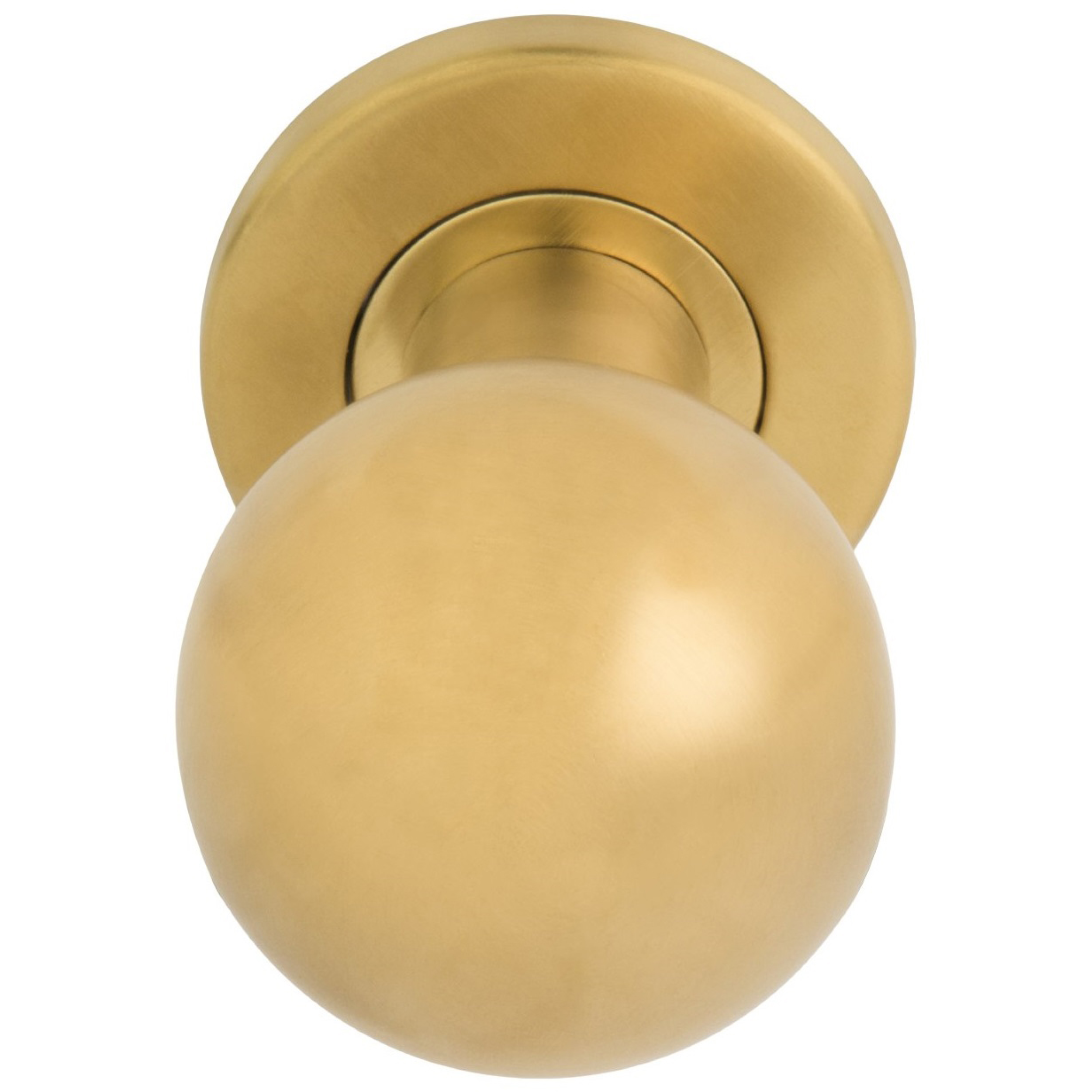 Formani | Voordeurknop BASIC LB501D Draaibaar op Rozet | PVD Mat Goud