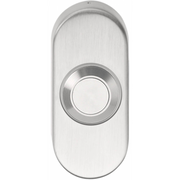 Formani BASICS LB51 deurbel ovaal PVD RVS – vooraanzicht