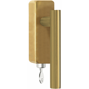 Formani LB7-DKLOCK-O draaikiepgarnituur afsluitbaar PVD mat goud rechts/ linksdraaiend