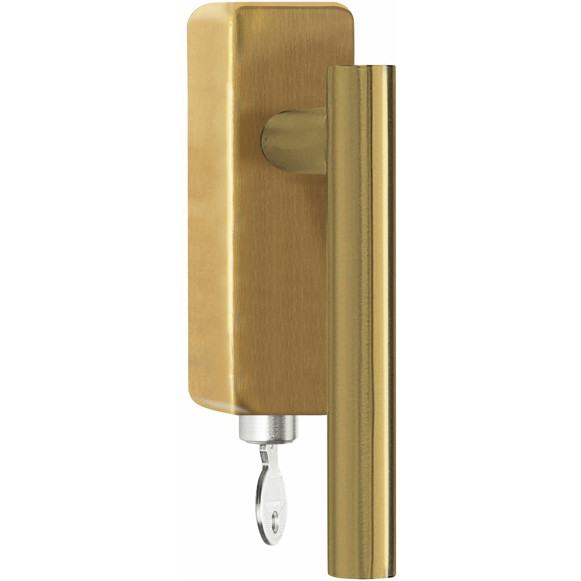 Formani LB7-DKLOCK-O draaikiepgarnituur afsluitbaar PVD mat goud rechts/ linksdraaiend