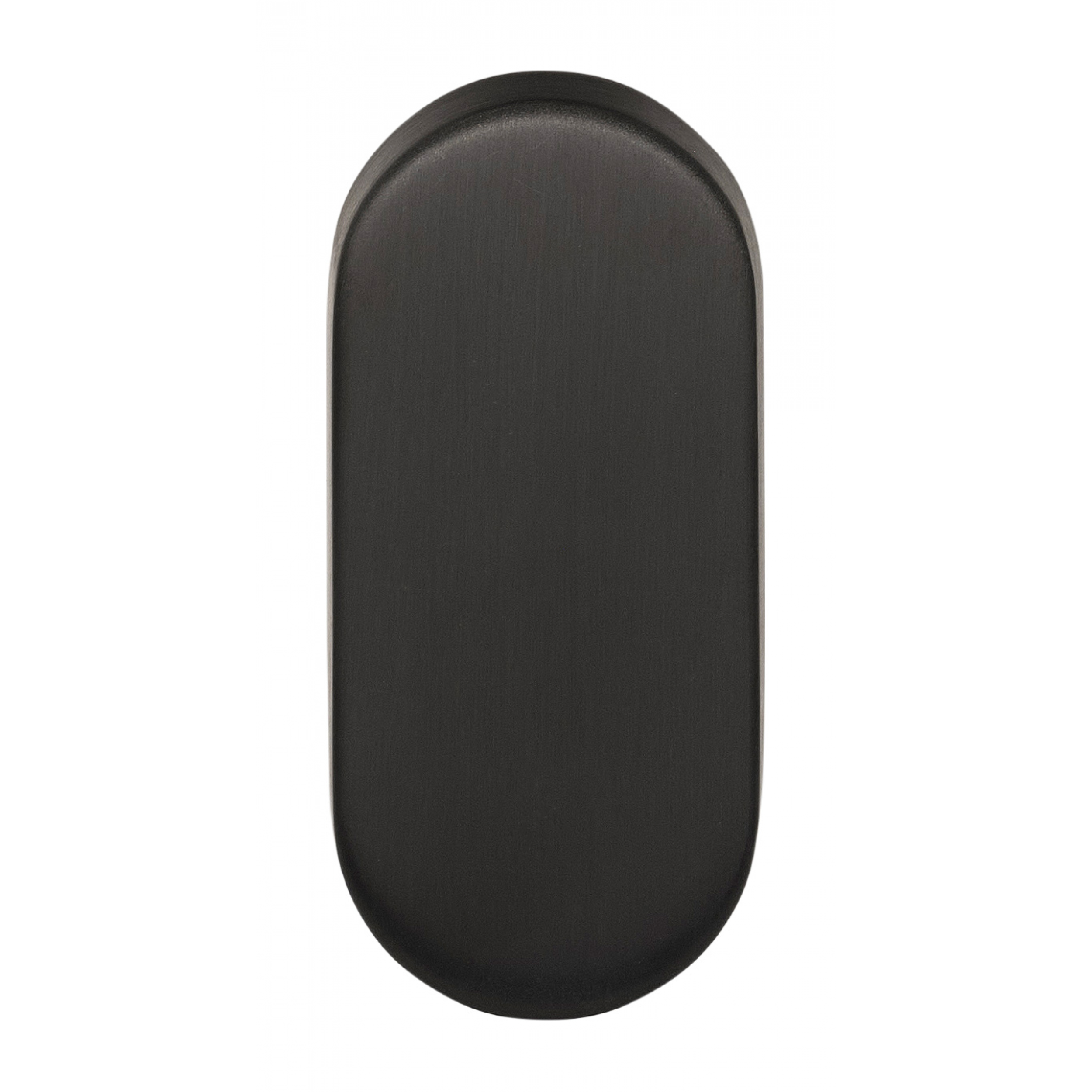 Formani blind plaatje ovaal BASIC LBB32 PVD Gunmetal – vooraanzicht