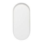 Formani blind plaatje ovaal BASIC LBB32 wit – vooraanzicht