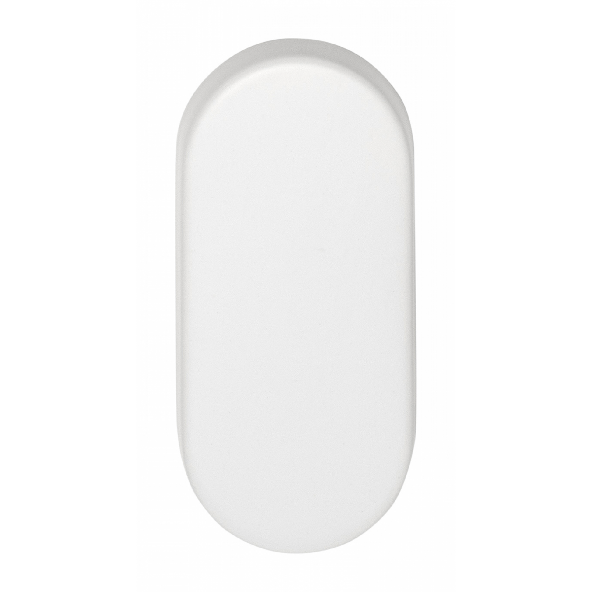 Formani blind plaatje ovaal BASIC LBB32 wit – vooraanzicht