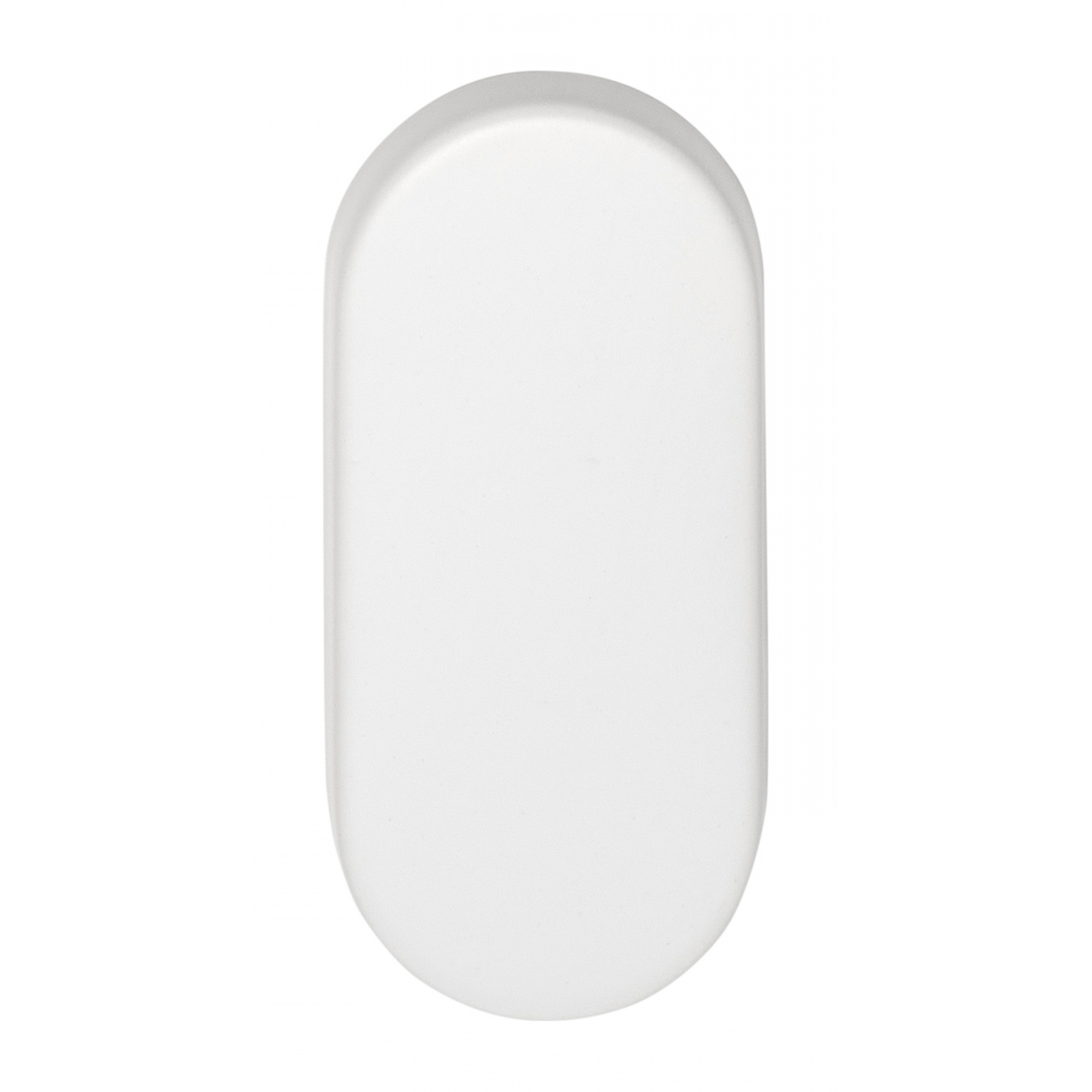 Formani blind plaatje ovaal BASIC LBB32 wit – vooraanzicht