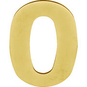 Formani BASICS | Huisnummer 0 | 100mm | PVD Mat goud