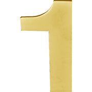 Formani BASICS | Huisnummer 1 | 100mm | PVD Mat goud