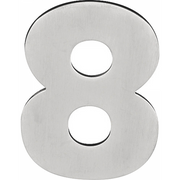 Formani BASICS | Huisnummer 8 | 100mm | PVD Mat RVS