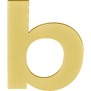 Formani BASICS | Huisletter B | 100mm | PVD Mat goud