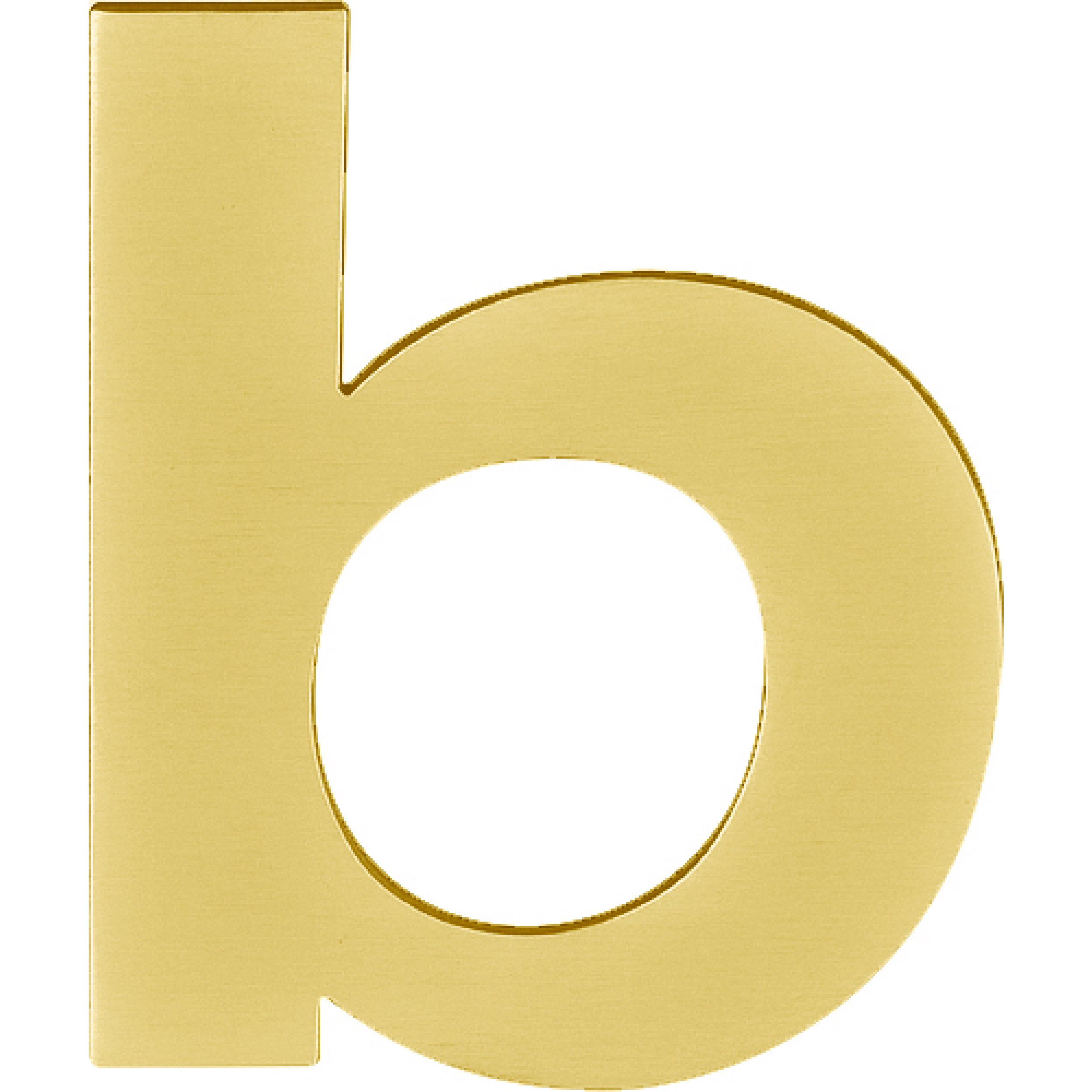 Formani BASICS | Huisletter B | 100mm | PVD Mat goud