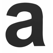 Formani BASICS | Huisletter A | 100mm | Mat zwart