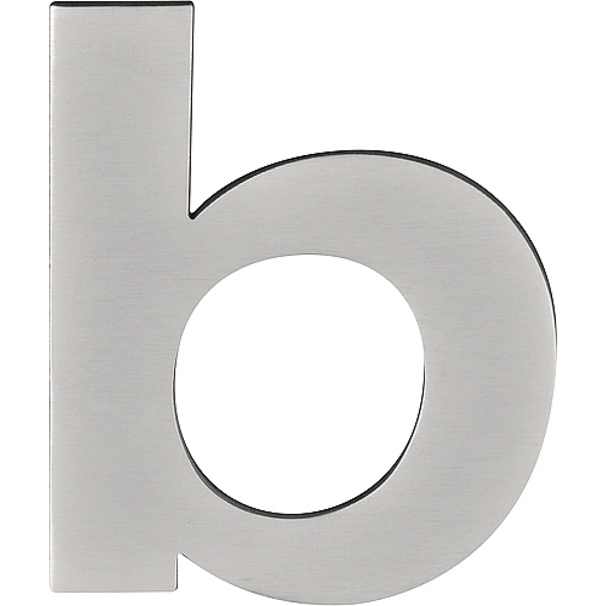 Formani BASICS | Huisletter B | 100mm | Mat RVS
