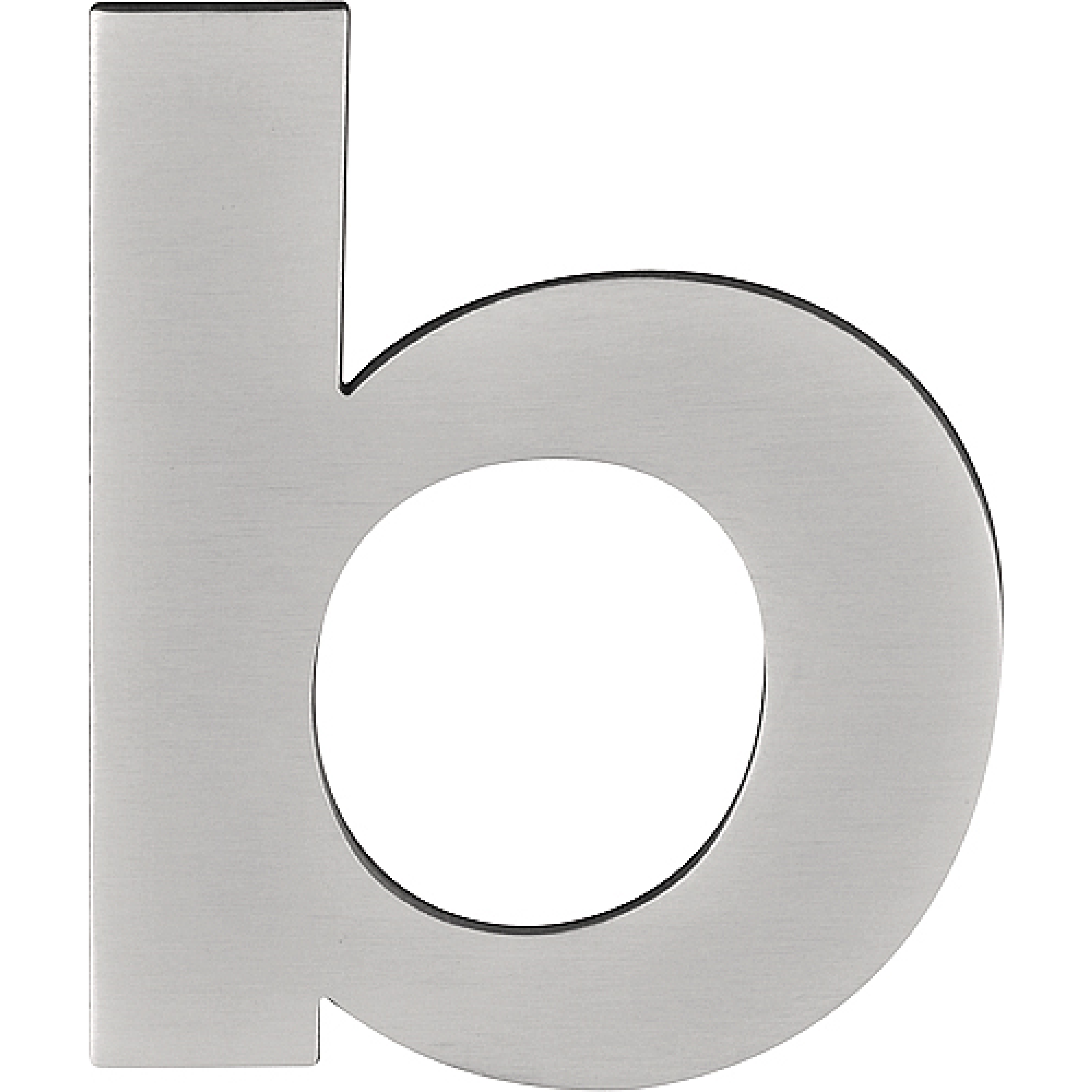 Formani BASICS | Huisletter B | 100mm | Mat RVS