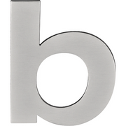Formani BASICS | Huisletter B | 100mm | PVD Mat RVS