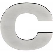 Formani BASICS | Huisletter C | 100mm | PVD Mat RVS