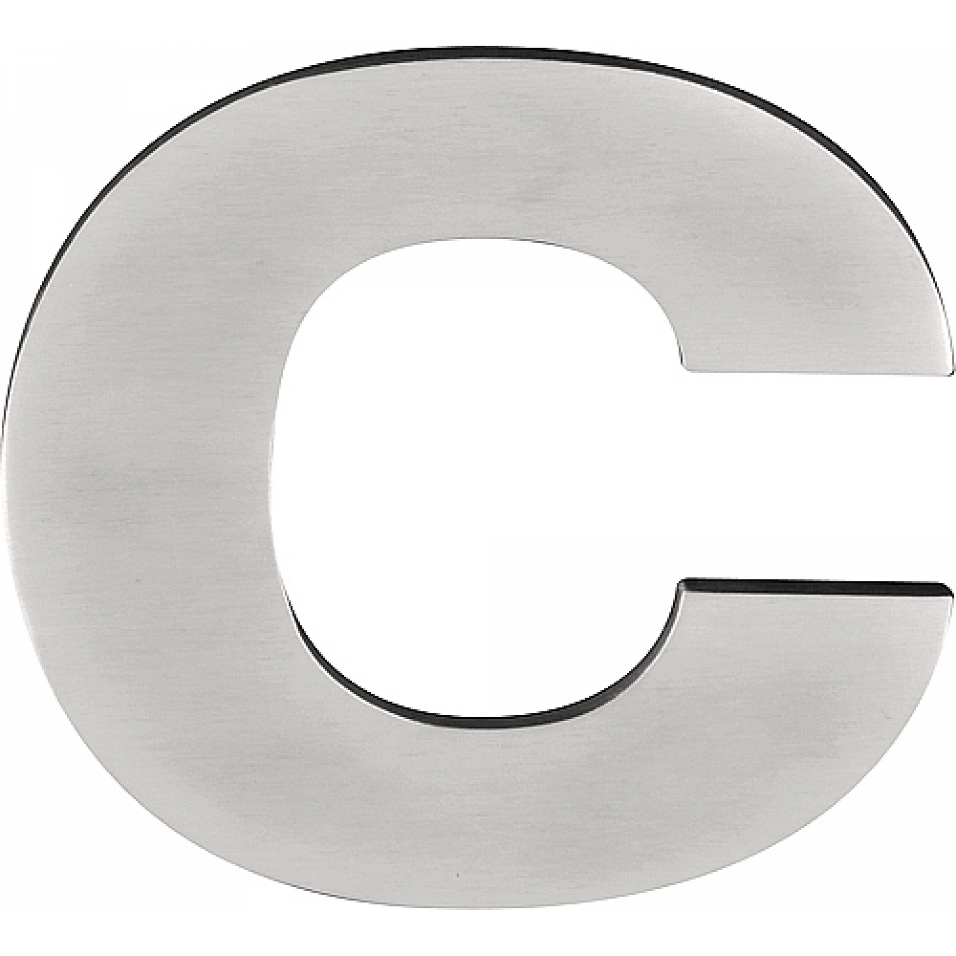 Formani BASICS | Huisletter C | 100mm | PVD Mat RVS