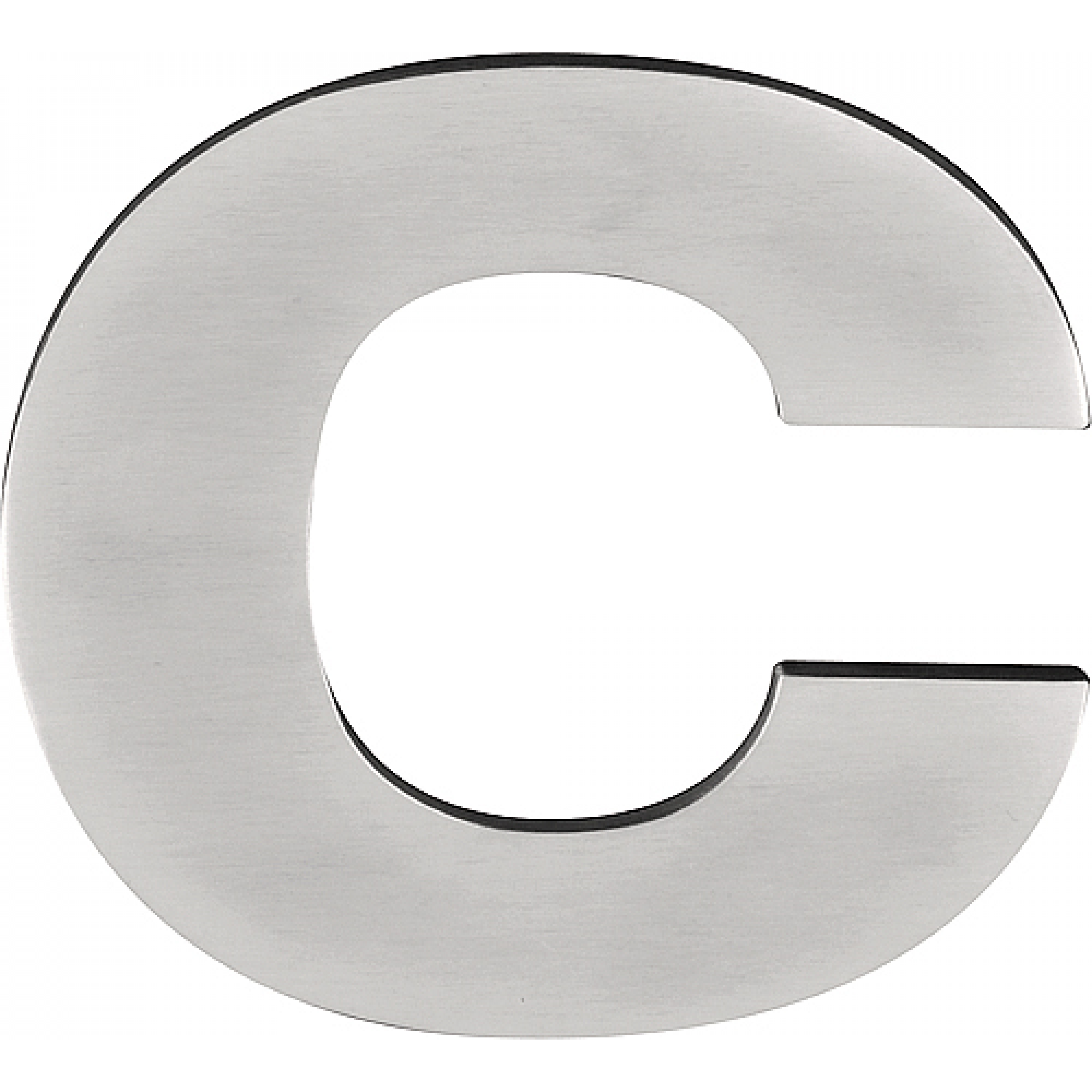 Formani BASICS | Huisletter C | 100mm | PVD Mat RVS