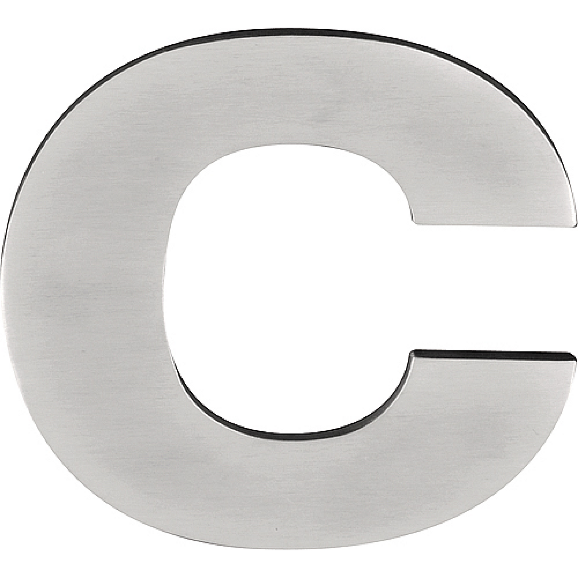 Formani BASICS | Huisletter C | 100mm | Mat RVS