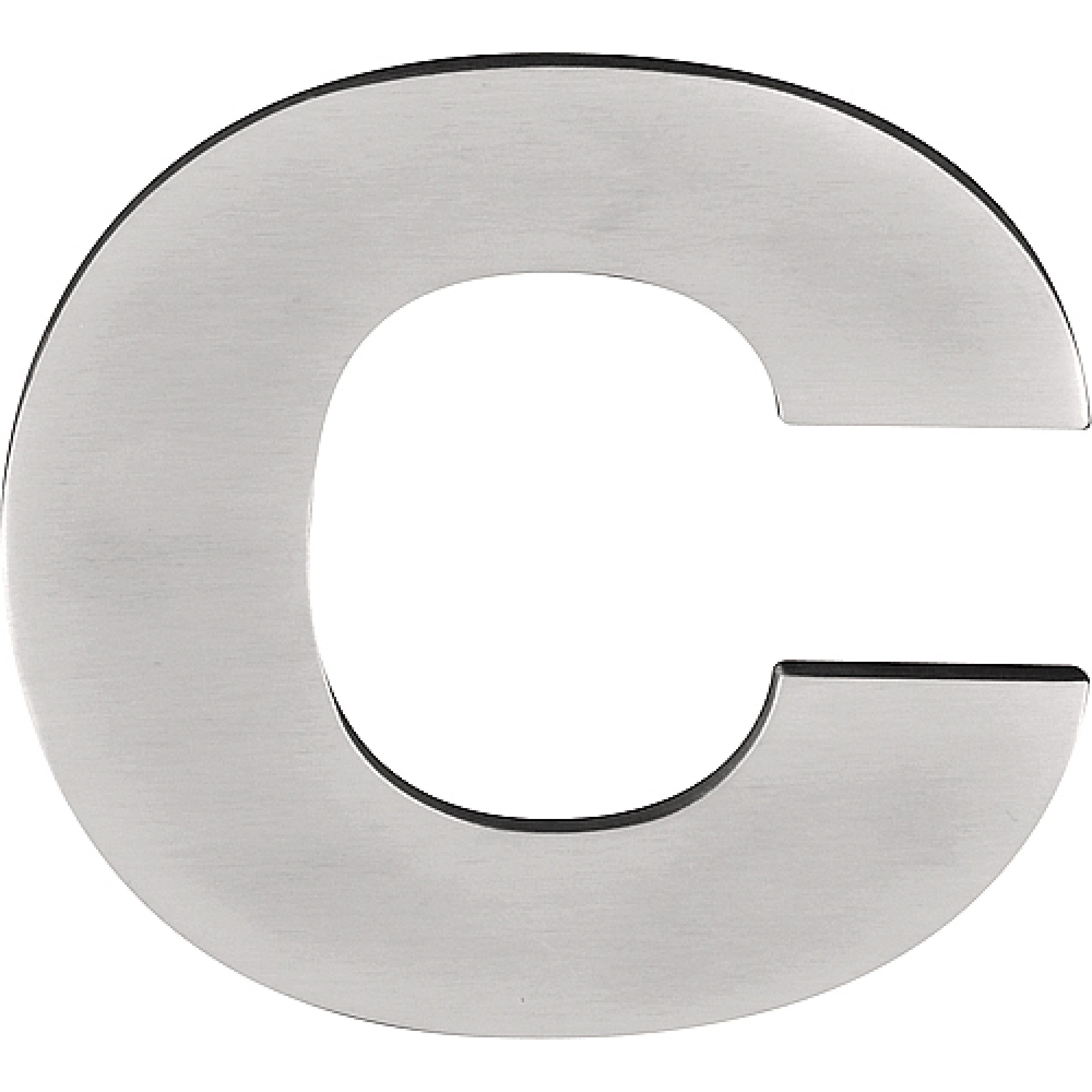 Formani BASICS | Huisletter C | 100mm | Mat RVS