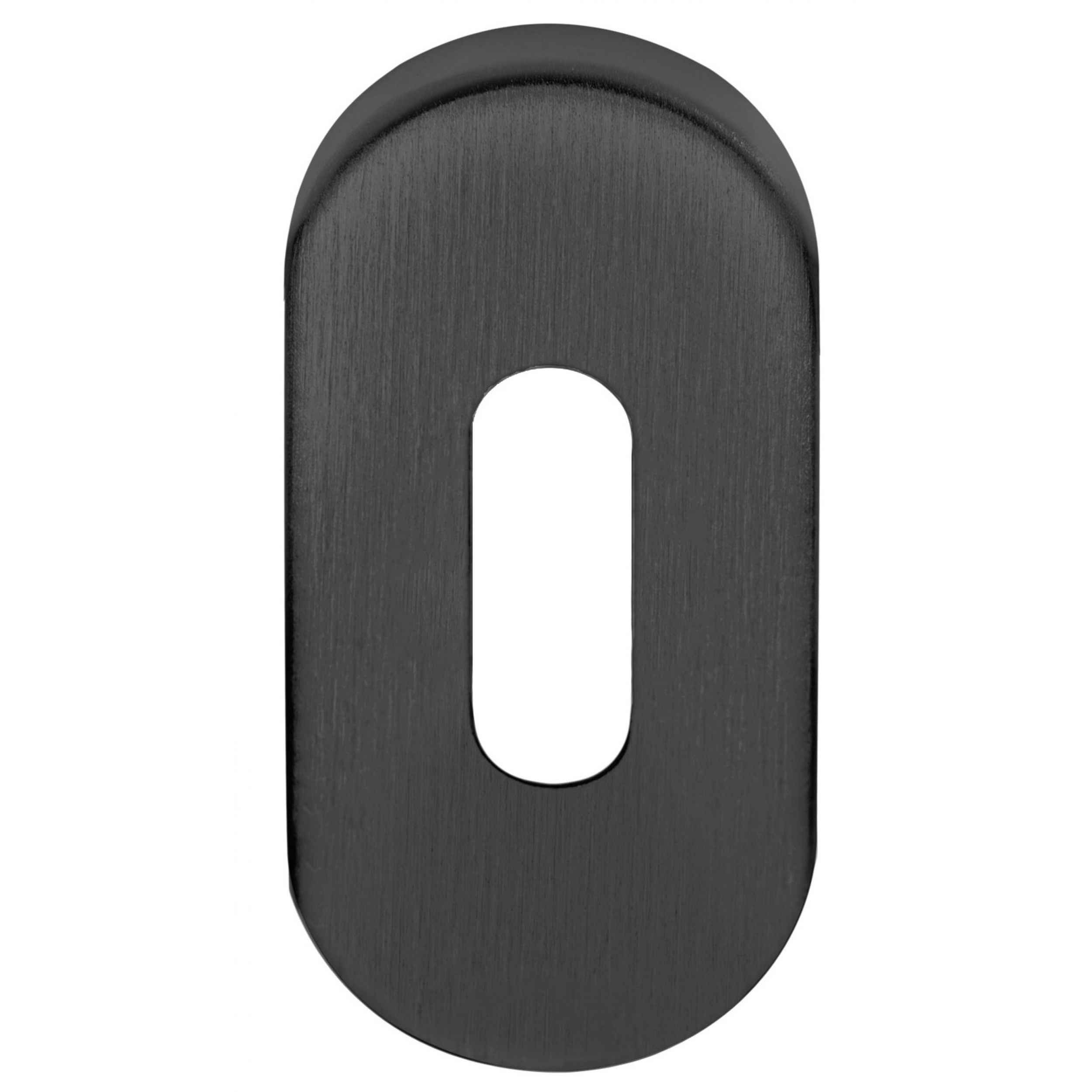 Formani Sleutelplaatje Ovaal BASIC LBN32 PVD Gunmetal – vooraanzicht