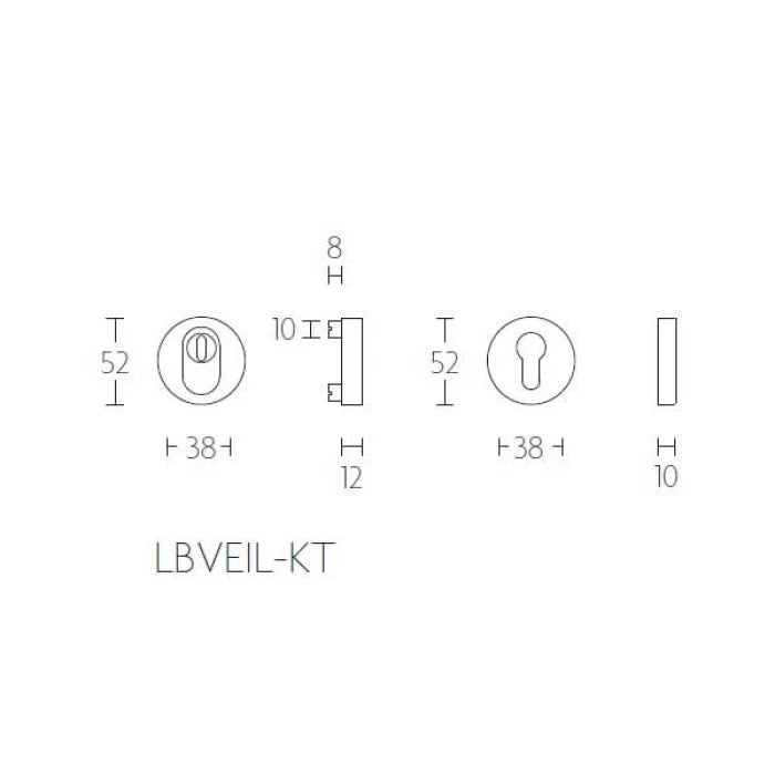 Formani | Voordeurset | knop/kruk | Brons | SKG3