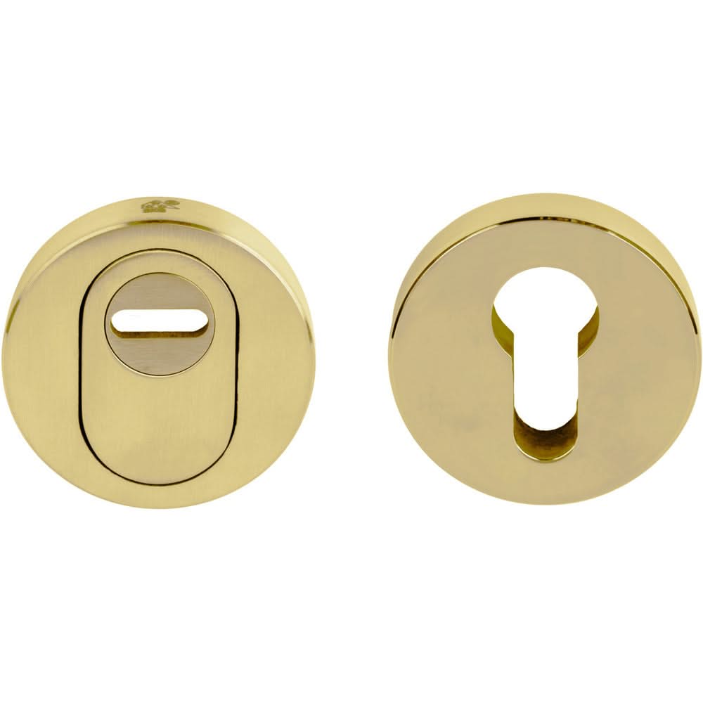 Formani | LBVEIL-KT | massief veiligheidscilinderrozet met kerntrekbeveiliging | SKG*** | messing ongelakt