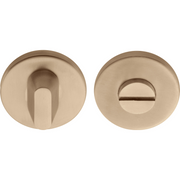 Formani BASIC LBWC50 toiletgarnituur rond rozet PVD licht brons - vooraanzicht