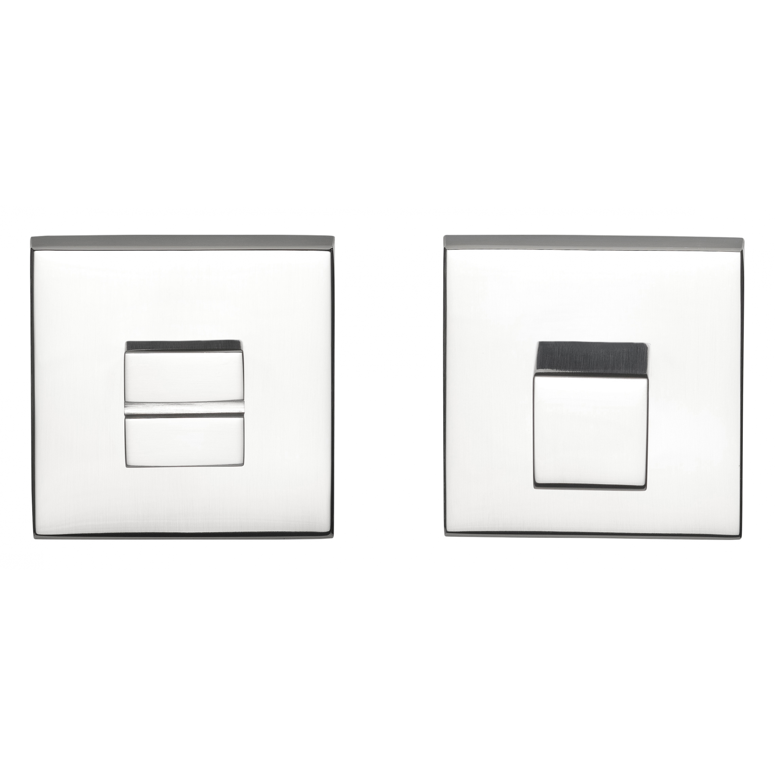 FORMANI | toiletgarnituur  gepolijst roestvast staal | Formani | SQUARE | LSQWC50