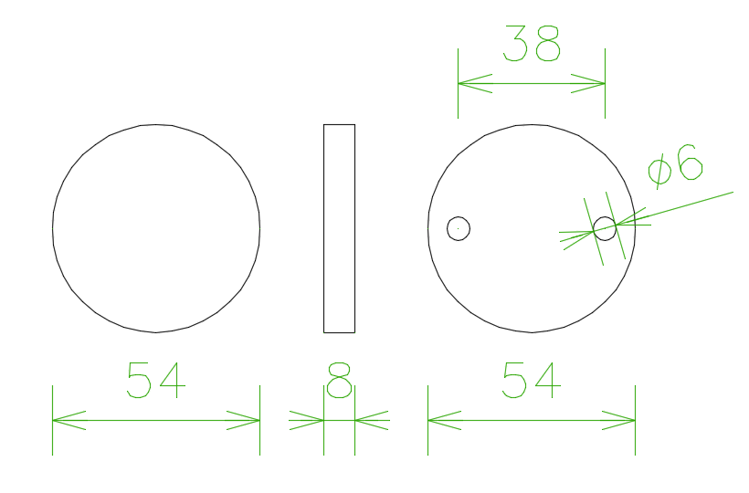 Maatvoering Hafi blind rozet 