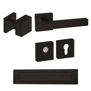 Roestvrijstalen Voordeurset Zwart