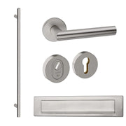 Voordeurset Rond RVS Geborsteld met Frankfurt 1900