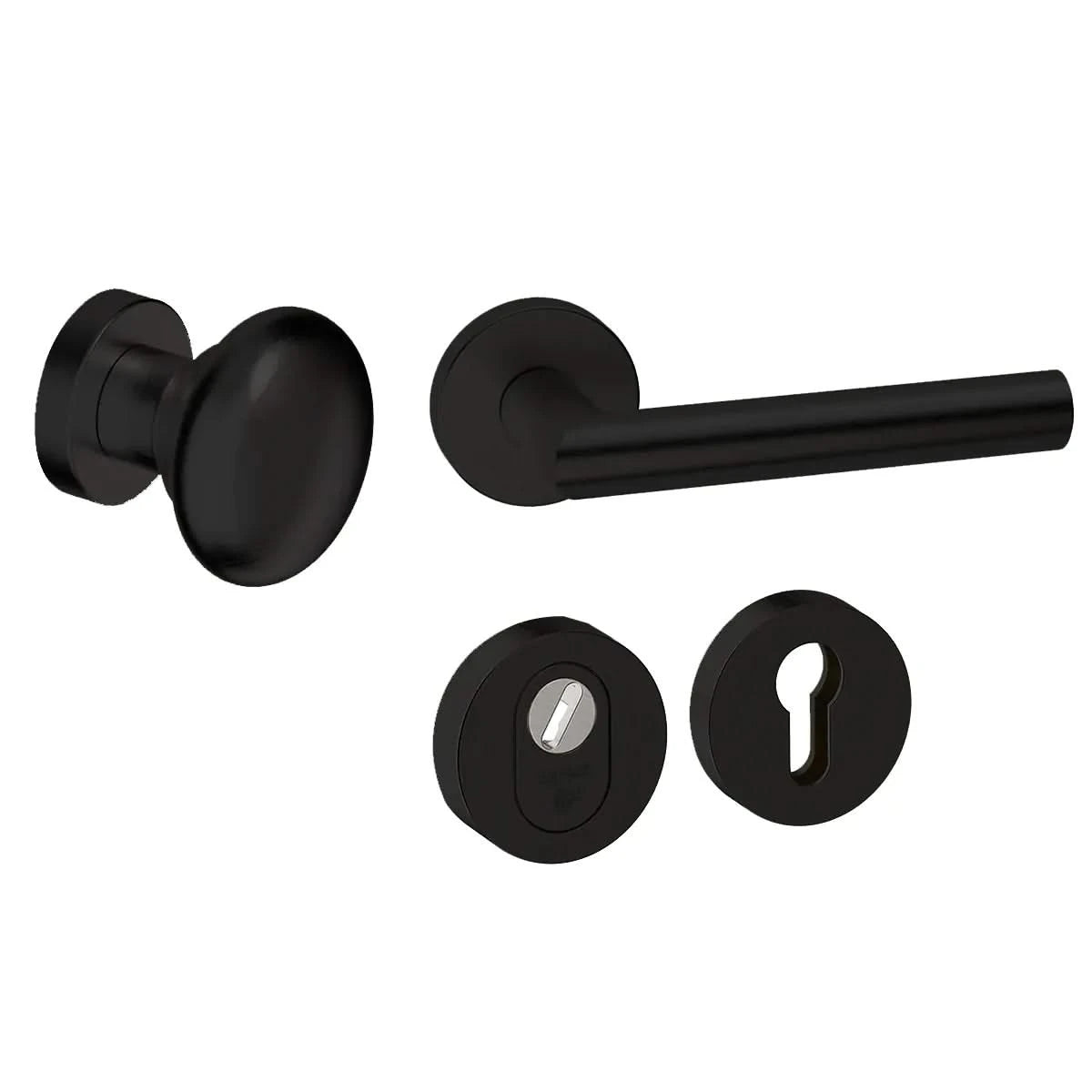 Voordeurset Rond Zwart Attival