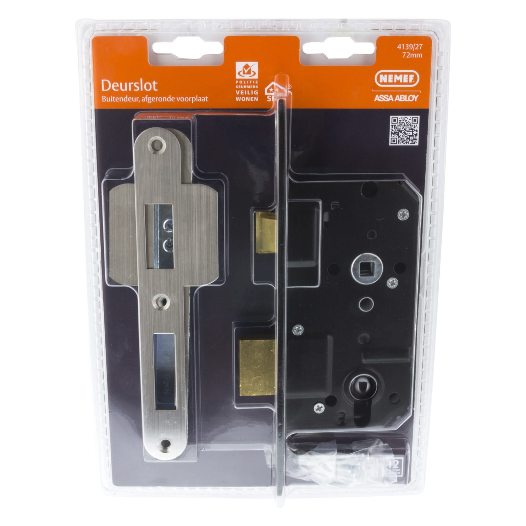 Nemef Cilinderslot afgeronde voorplaat SKG2 PC72 413927 15